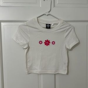 PacSun white baby tee XS